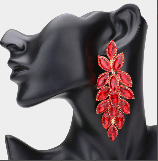 Red Ear rings